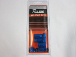 Kryty TPMS ventilků s čepičkami - modrý elox