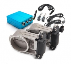 Elektronické výfukové klapky 76mm s dálkovým ovladačem (set)