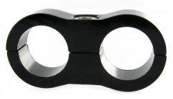 Separátor na vedení - průměr 2x 16,7mm - černý