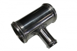 Hliníková (Alu) trubka T kus - průměr 63,5mm (2,5 palce) - 25mm - délka 100mm
