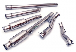 Downpipes s náhradami katalyzátorů Jap Parts Audi A4 / A6 C5 / S4 2.7 V6 Bi-Turbo včetně Quattro (97-02) - 63mm