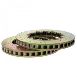 Přední brzdové kotouče D2 Racing 330x32mm - děrované - plovoucí (2015-)