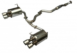 Catback výfuk Invidia typ Q300 pro Subaru Impreza VA WRX/STi (14-16) - homologace (leštěné koncovky)