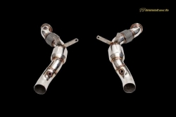 Downpipes se sportovními katalyzátory Innotech (IPE) na Ferrari 488 GTB (15-) - Evolution Edition - titanové