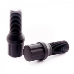 Sada kolových šroubů Japan Racing JB1 závit M14 x 1,5 - 28mm délka závitu - černé