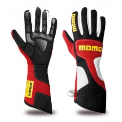 Závodní rukavice Momo X-Treme Pro - červené/černé/bílé