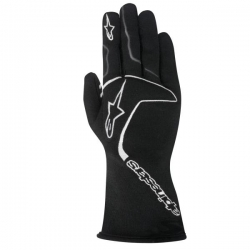 Závodní rukavice Alpinestars Tech 1 Race - černé/bílé