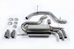 Catback výfuk Milltek VW Golf 5 GTi 2.0 TFSI (04-09) - verze bez rezonátoru - koncovka leštěná (homologace)