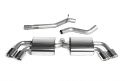 Catback výfuk Milltek Audi TT 8J TTS Quattro (08-14) - verze bez rezonátoru