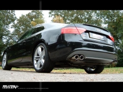 Catback výfuk Milltek Audi S5 B8 Coupe 4.2 FSI V8 Quattro manual/automat (07-11) - verze s klapkami - koncovky černé