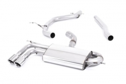 Catback výfuk Milltek Audi A3 8P 2.0 TFSI Quattro 3-dv. (04-12) - verze bez rezonátoru