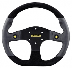 Volant Sparco Mugello 330mm - černý/černý - kůže/alkantara