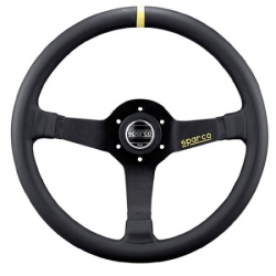 Volant Sparco R345 Monza 350mm - černý/černý - kůže