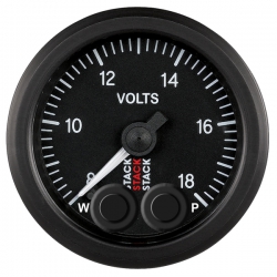 Přídavný budík Stack ST3516 52mm voltmetr