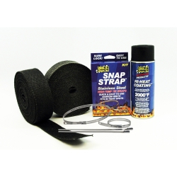 Termo izolační kit na výfuk Thermotec (2x černá páska 50mm x 15m, sprej, stahovačky) - V6/V8