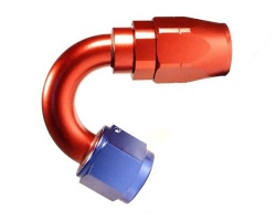 Fitinka koleno 150° D-04 (AN4) 7/16x20-UNF - cutter-system - šroubovací