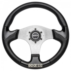 Volant Sparco Helios P222 345mm - černý/stříbrný - PU
