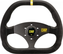 Volant OMP Kubic 310x265mm - černý/černý - semiš 