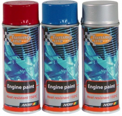 Barva na motor Motip Engine Paint sprej 400ml - modrá lesklá
