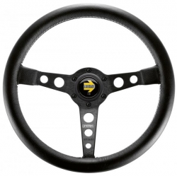 Volant Momo Prototipo 350mm - černý/černý - kůže