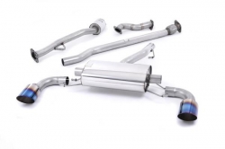 Primary catback výfuk Milltek Toyota GT86 2.0 (12-) - verze bez rezonátoru - koncovky titanové modré