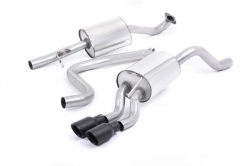 Catback výfuk Milltek Ford Fiesta Mk6 1.0T EcoBoost 100-140PS (13-17) - verze s rezonátorem - koncovka černá