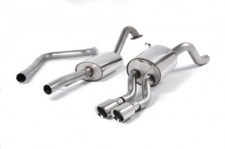 Catback výfuk Milltek Ford Fiesta Mk6 1.0T EcoBoost 100-140PS (13-17) - verze s rezonátorem - koncovka leštěná
