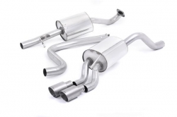 Catback výfuk Milltek Ford Fiesta Mk6 1.0T EcoBoost 100-140PS (13-17) - verze s rezonátorem - koncovka titanová