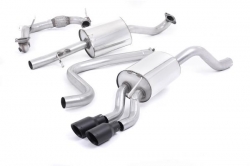 Turboback výfuk Milltek Ford Fiesta Mk6 1.0T EcoBoost 100-140PS (13-17) - závodní verze s rezonátorem - koncovka černá