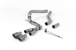 Catback výfuk Milltek Ford Focus Mk3 ST 2.0 TDCi 5-dv. kombi/sedan/limousine (12-) - koncovky titanové