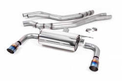 Catback výfuk Milltek BMW 2-Series F22 LCI M240i Coupe (15-19) - verze s rezonátorem - koncovky titanové modré (homologace)