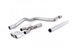 Catback výfuk Milltek Seat Leon 5F FR 1.4 TSI SC 5dv. (13-) - verze bez rezonátoru - koncovky leštěné