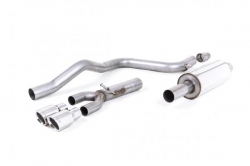 Catback výfuk Milltek Seat Leon 5F FR 1.4 TSI SC 5dv. (13-) - verze s rezonátorem - koncovky leštěné