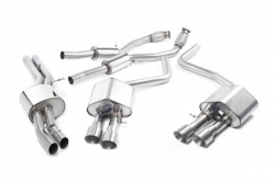 Catback výfuk Milltek Audi S8 D4 4.0 TFSI Quattro Tiptronic (13-) - verze s rezonátorem - koncovky titanové