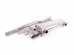Catback výfuk Milltek Audi TT 8N 1.8T 225PS Quattro Coupe/Roadster (98-06) - verze bez rezonátoru Race - koncvoky titanové