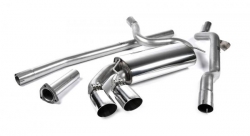 Downpipe back Milltek Audi Coupe UR Quattro 10v Turbo (81-89) - verze bez rezonátoru - koncovka leštěná
