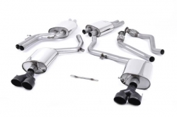Catback výfuk Milltek Audi S5 B8.5 3.0 TFSI Coupe/Cabrio (11-) - verze s rezonátorem - koncovky černé