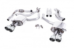 Catback výfuk Milltek Audi S5 B9 3.0 TFSI V6 Coupe/Cabrio bez sport. difer. (17-) - verze s rezonátorem - koncovky leštěné (homologace)
