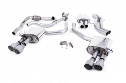 Catback výfuk Milltek Audi S5 B9 3.0 TFSI V6 Coupe/Cabrio bez sport. difer. (17-) - verze s rezonátorem - koncovky titanové (homologace)