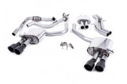 Catback výfuk Milltek Audi S5 B9 3.0 TFSI V6 Coupe/Cabrio bez sport. difer. (17-) - verze s rezonátorem - koncovky karbonové (homologace)