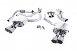 Catback výfuk Milltek Audi S5 B9 3.0 TFSI V6 Sportback sport. difer, bez výzt. (17-) - verze s rezonátorem - koncovky titanové (homologace)
