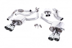 Catback výfuk Milltek Audi S4 B9 3.0 TFSI V6 Sedan/Avant sport. difer. (16-) - verze s rezonátorem - koncovky leštěné (homologace)