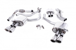 Catback výfuk Milltek Audi S4 B9 3.0 TFSI V6 Sedan/Avant sport. difer. (16-) - verze s rezonátorem - koncovky leštěné Oval (homologace)