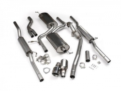 Catback výfuk Milltek Audi A4 B6 1.8T Quattro Sedan/Avant 163PS 5-st. (01-05) - verze s rezonátorem - koncovky leštěné GT90
