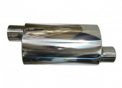 Koncový tlumič výfuku ProRacing MP12 - nerez - 76mm - offset/offset