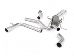 Front pipe back výfuk Milltek Suzuki Swift Sport 1.4 BoosterJet (18-) - verze s rezonátorem - koncovky černé (homologace)