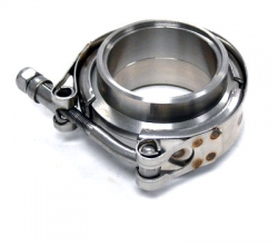 V-band set 57mm (2.25 palce) - spona + příruby s auto zámkem nerez