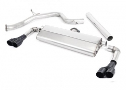 Catback výfuk Milltek Seat Leon 5F Cupra 300 2.0 TSI (18-) - verze bez rezonátoru - koncovky černé GT80