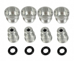 Adaptéry s hliníkovými vložkami na vstřikovače ProRacing na motory VAG 1.8T (small port heads)
