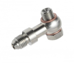 Adaptér přívodní vedení oleje Mitsubishi TD025 / TD025L / TD04 M10x1.0 s restriktorem 1,5mm